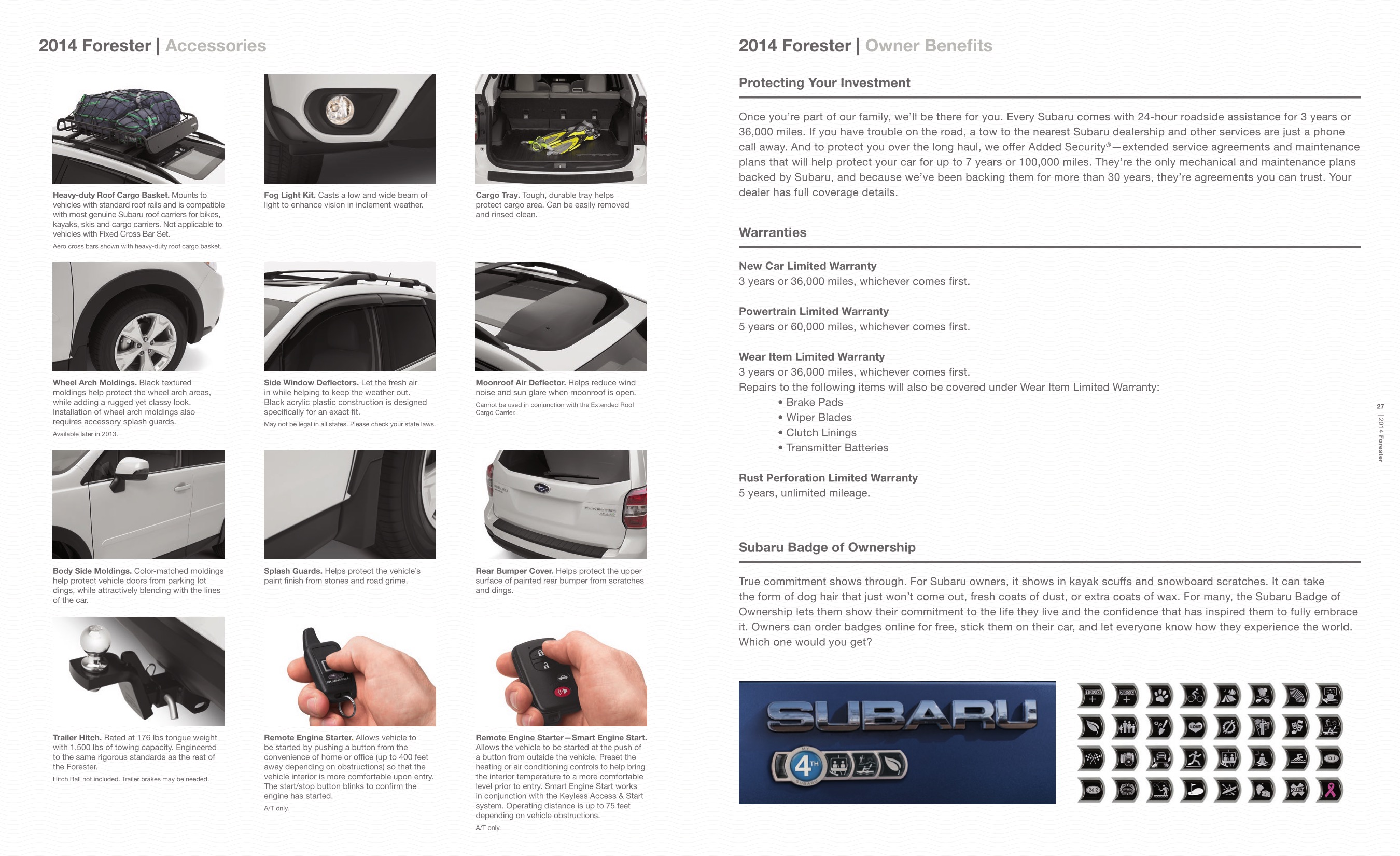 2014 Subaru Forester Brochure Page 2